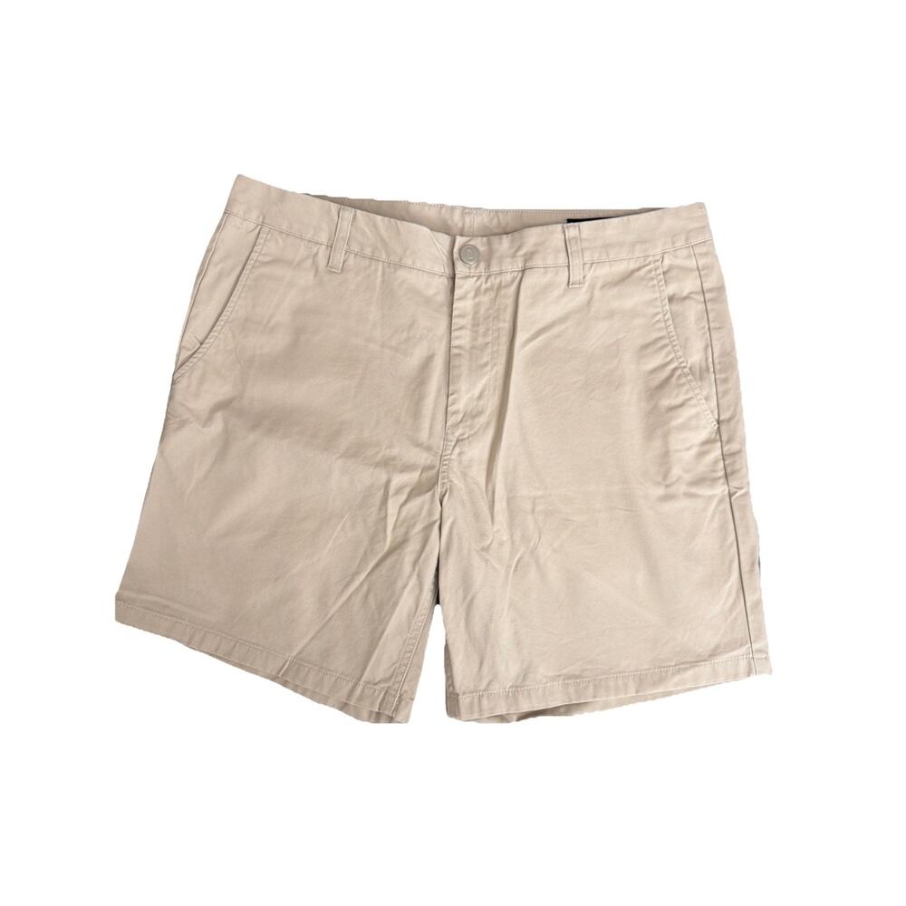 Bonobos Chino Shorts Mens 35 Khaki Stretch Cotton Twill Casual 7 Inch Inseam
